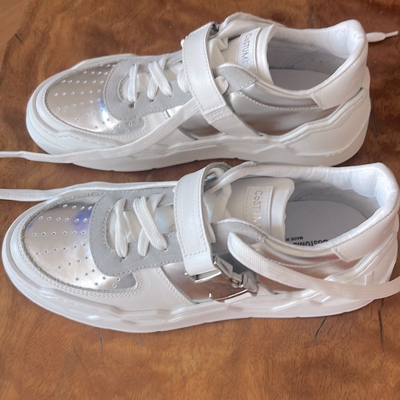 CNC Costume National Shoes - COSTUME NATIONAL Metallic Leather Sneakers. Size 38 B . New